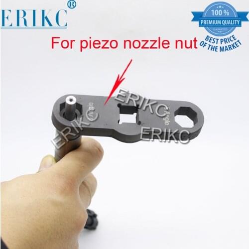 ERIKC 8/6 Angles CR Injector Nozzle Nuts Installation Piezo Valve Repair kits Tools Three-Jaw Spanner Inner Wire Grind Shims