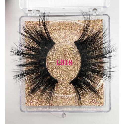 5D Mink Lashes 25mm Mink Eyelashes Dramatic Makeup False Eyelash Packaging Box Long Reusable Wholesale 3D Mink Lashes Hand Made