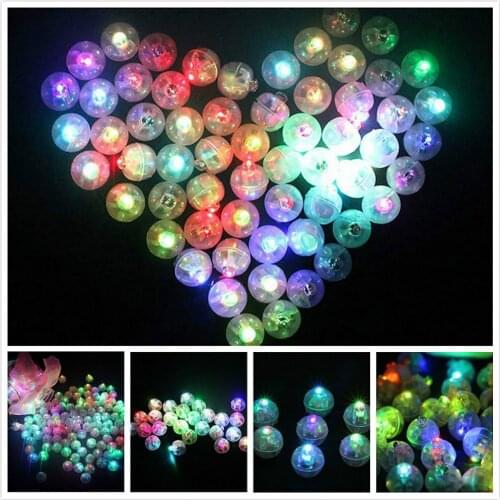 New 50 Pcs/lot Round Ball Led Lights Mini Flash Lamps For Lantern Christmas Holiday Decoration Car Accessorie Car Product