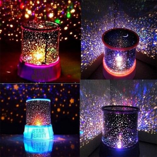 Novelty Led Night Light Table Lamps For Bedroom sky star projector home Lighting decor Baby children Kids Sleeping Bedside Lamps