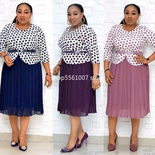 Autumn Elegent African Women Plus Size Printing Two Pieces Sets Top and Skrit African Clothes for Women African Clothing 2XL-6XL