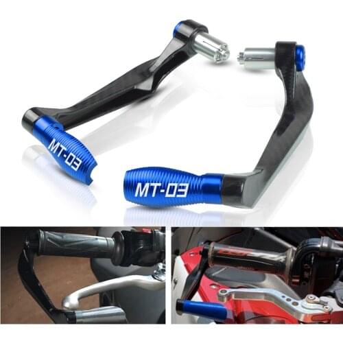 7/8" 22mm Carbon Fiber Aluminum Motorcycle Brake Clutch Levers Protection For Lever Guard Universal For YAMAHA MT-03 MT03 MT 03