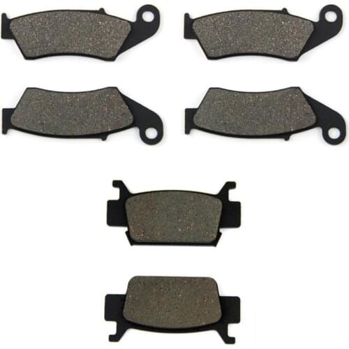 SOMMET Motorcycle Front + Rear Brake Pads Disks for Honda TRX 700 XX (08-13) TRX700XX TRX700 XX LT185-185-410