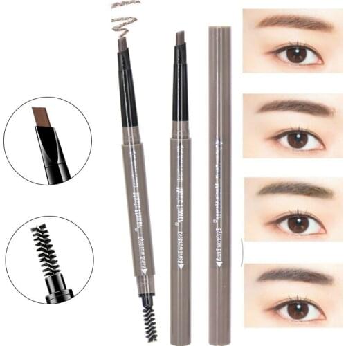 Lasting Make Up Brush 4 ColorsEnhancer Pen 3D Eyes Makeup Set Brown Matte Eyebrow Pencil Womens Eye Brow