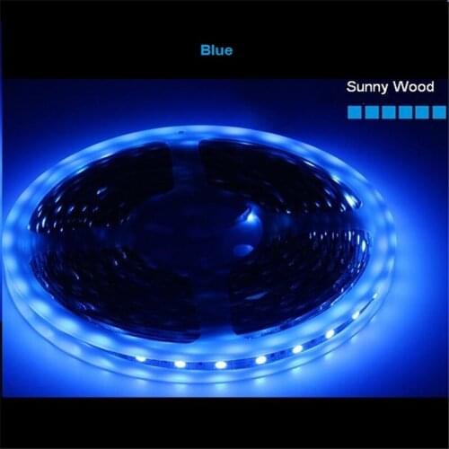 5m/roll Free shipping LED strip SMD 5050 LED softstrip 24V DC Blue color High Brightness IP20 Epistar LED