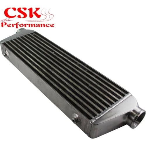 Universal Bar&Plate Front Mount Intercooler 550*180*64 FMIC 2.5" In/Outlet Black/Silver