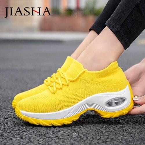 Women sneakers 2021 new breathable mesh women shoes convenient slip-on air cushion casual ladies shoes woman tenis feminino