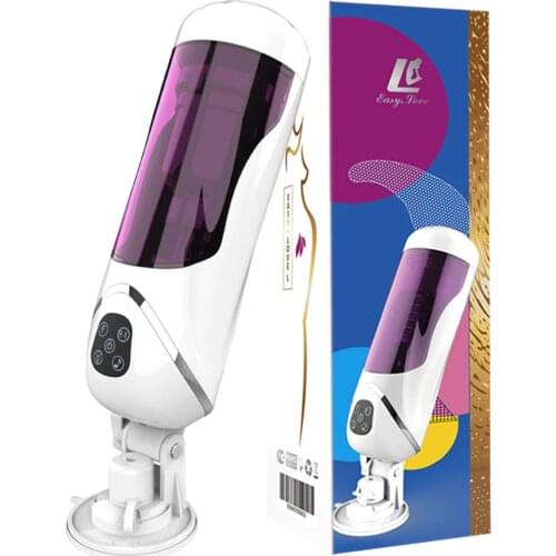 10 Speed Rotation Telescopic Male Masturbator Intelligent Voice Aircraft Cup Automatic Sucking Vagina Pussy Masturbation Cup