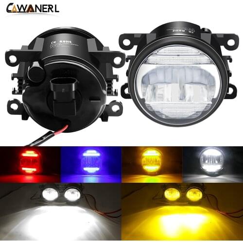 2in1 Car LED Fog Light + Daytime Running Light DRL H11 12V For Citroen C3 C4 C5 C6 Xsara Berlingo DS3 DS4 DS5 Jumpy C-Crosser
