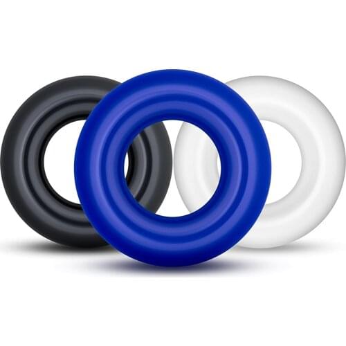 3PCS Silicone Cock Rings Delay Ejaculation Soft Penis Ring Flexible Glue Cockring Penisring Sex Toys for Man Sex Products Sexo