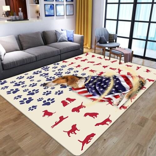 3D Nordic Big Carpets for Living Room Bedroom Area Rugs Cartoon Animal Kids Play Mat Soft Flannel Memory Foam Child Gamer Carpet