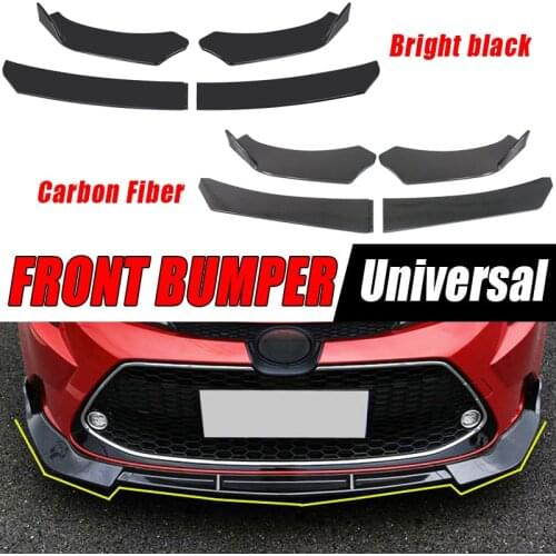 4Pcs Car Front Bumper Lip Diffuser Splitter For Civic For BMW Benz Car Styling Accessories Spoiler Protector Shovel Universal