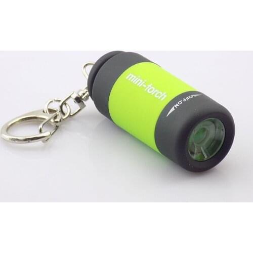 5pcs keychain Flashlight mini led USB Torch mini-torch Penlight Rechargeable Flash Light lamp small pocket Lanternas wholesale