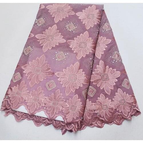 African dry lace fabrics 2019 high quality Swiss voile laces in Switzerland Nigerian polish baby cotton lace for wedding party