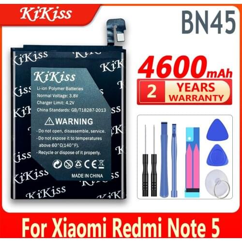 For XIAO MI BN45 Battery 4600mAh for Xiaomi Redmi Note 5 Battery for Hongmi Redmi Note5 Replacement Battery BN 45 BN-45 + Tools