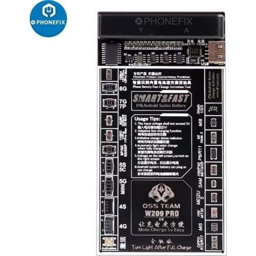 Battery Quick Charging Activation Board Test Fixture for iPhone 4-8 X XR 11/12 Pro Max for Samsung xiaomi Huawei Android Phone