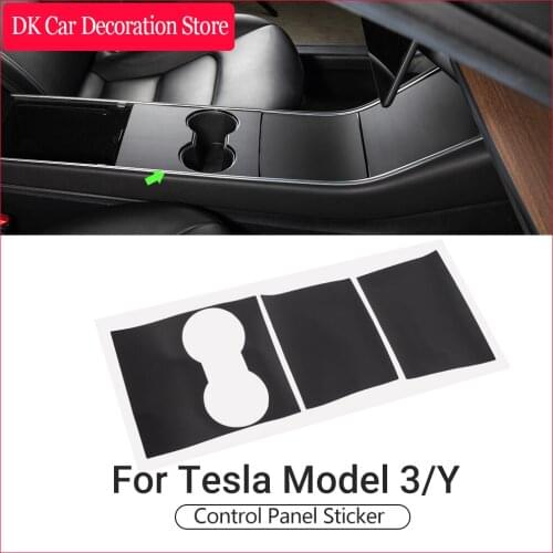 Model3 Accessories Car Central Console Panel Sticker For Tesla Model 3 Accessories Upgraded Protection Film tesla model y 2020