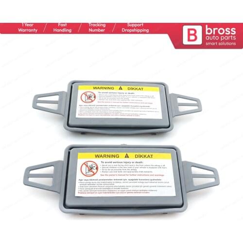 Bross BDP182 2 Pieces Sun Shade Visor Makeup Cosmetic Mirror Cover GRAY 2108102510 For Mercedes W211 Left And Right