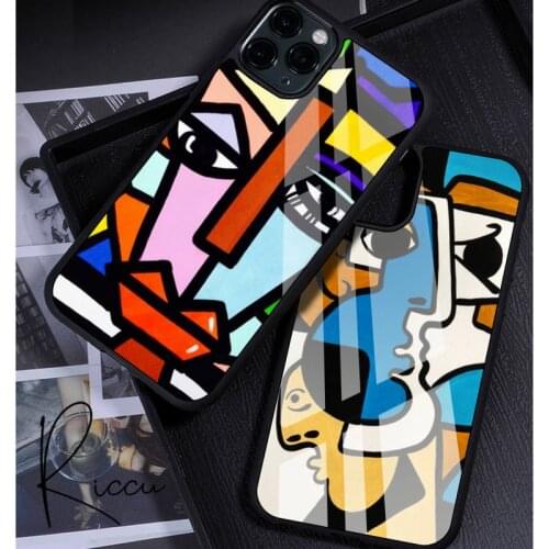 Abstract Art Painting Picasso Phone Cases Rubber for iPhone 12 11 Pro Max XS 8 7 6 6S Plus X 5S SE 2020 XR 12Mini case