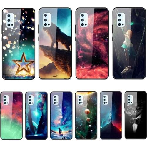 Case For VIVO V19 Phone Case Back Cover Black Silicone Bumper With Tempered Glass