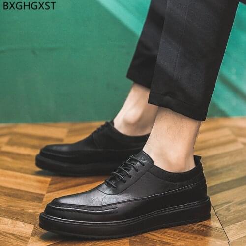 Black Dress Shoes Mens Fashion Brown Designer Shoes Men High Quality Casual Business Shoes Men Office 2021 Chaussure De Homme