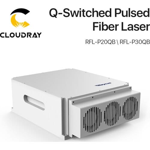 Cloudray Original Raycus 20W 30W 50W 1064nm Q-switched Pulse Fiber Laser Source Built-in Red Light for Raycus Fiber Laser