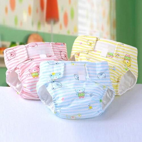 Newborn Baby Adjustable Washable Reusable Soft Cotton Nappy Cover Cloth Diaper