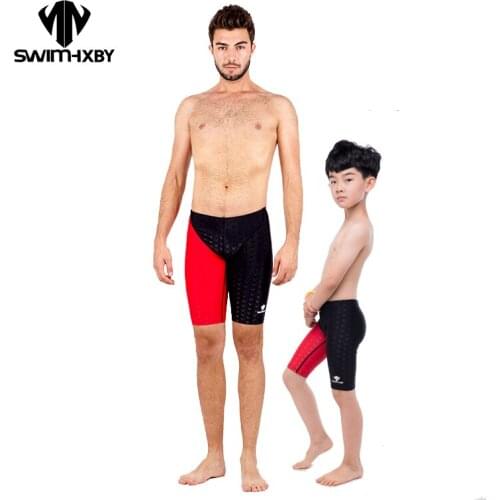 HXBY Competition Plus Size Swimwear Men Swimsuit Mens Swimming Trunks For Bathing Plavky Man Swim Wear Mens Swimming Shorts
