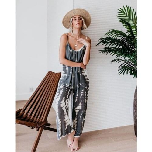 Summer New Women Casual Loose Jumpsuit Sleeveless Jumpsuit Pants Overalls Fashion Female Jumpsuit XL