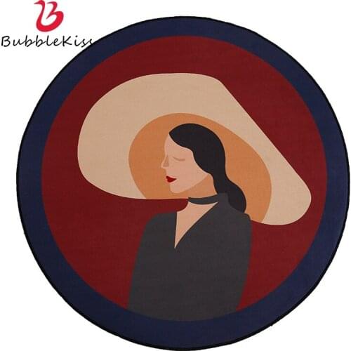 Bubble Kiss Pile Nordic Circle Carpets For Living Room Round Rugs For Bedroom Decor Salon Decoration Floor Mat Chair Bed Sofa