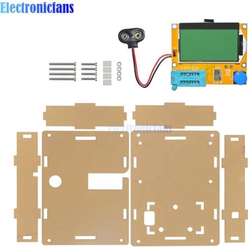 LCR-T4 Mega328 M328 Multimetr Transistor Tester Meter Diode Triode Capacitance Meter MOS PNP NPN LCR+CASE (not Battery)