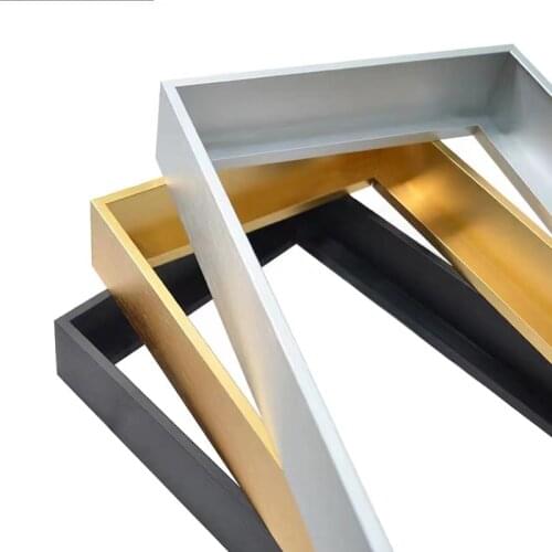 Picture Frame Metal Poster Frame Classic Aluminum Photo Frames For Wall Art Decor Unassembled Frame No Glass Oil Painting Frame