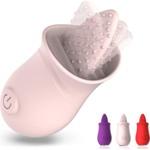 Soft Tongue Licking Vibrator G Spot Clitoral Stimulator Mini Clit Sex Toys For Women Rechargeable Nipple Female Masturbator