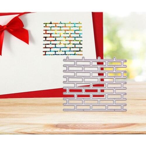 Wall Bricks Metal Cutting Dies For Diy Scrapbooking Card Making Embossing Die Cuts Stencils Crafts Home Decoration