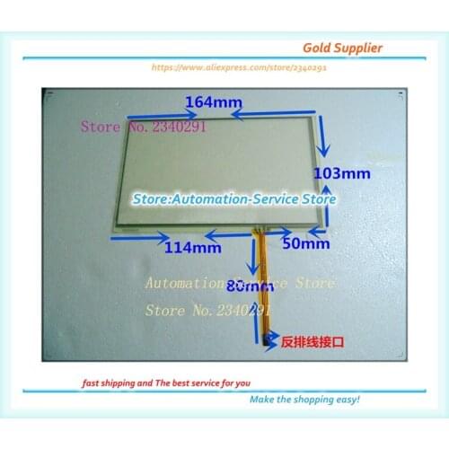 New 7.2 Touch Screen For GPS Navigation Screen Car DVD Control Learning Machine Touch Panel 164*103