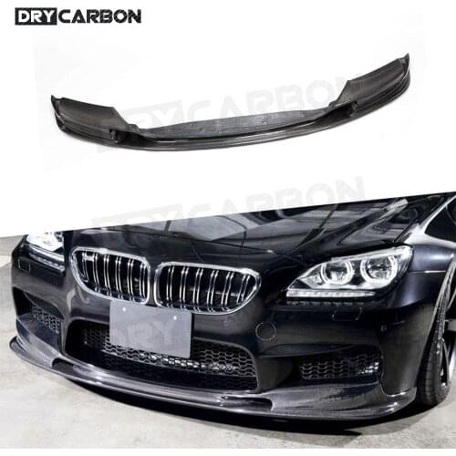 Carbon Fiber Front Bumper Lip Chin Spoiler FRP Prime Bumper Cover Trims For BMW 6 Series F06 F12 F13 M6 2013 - 2018 Car Styling