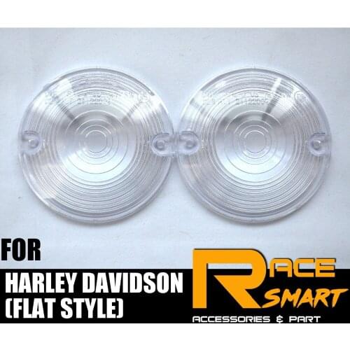 Motorcycle Front Turn Signal Light Lens Cover Case For HARLEY DAVIDSON(FLAT STYLE)