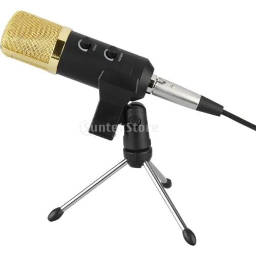 Adjustable Metal Tripod Desktop Table Mic Microphone Clamp Clip Holder Stand