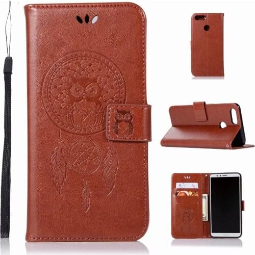 Luxury Retro Flip Case For Huawei Y9 2018 Leather + Soft Silicon Wallet Back Cover For Huawei Y9 2018 Case Phone Fundas