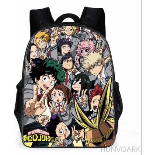 11/13/16 inch My Hero Academia Printing Satchel Laptop Rucksack Backpack Student School Shoulder Bag Pencil Bag Teenager Travel