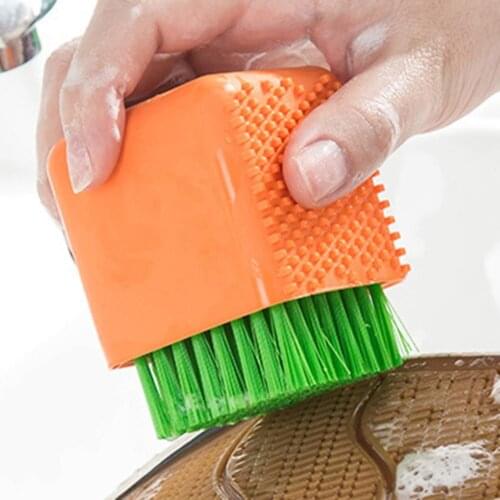 Dual-use Silicone Laundry Underwear Brush Soft Hair Home Cleaning Tool Durable