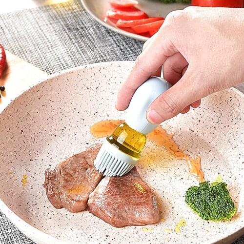 Silicone oil heat-resistant bottle brush quantitative oil absorption brush kitchen pancake brush barbecue brush food baking