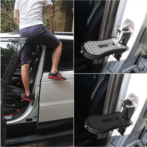 Foldable Auxiliary Pedal Hooked Foot Pegs Doorstep For Mercedes Benz W124 W176 W203 W204 W205 W210 W211 W212 W213 W220 Cla