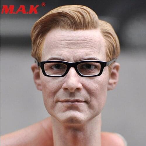 1:6 scale KM18-1 male man boy head sculpt model Colin Firth head sculpt Harry Hart head for 12' action figure boy