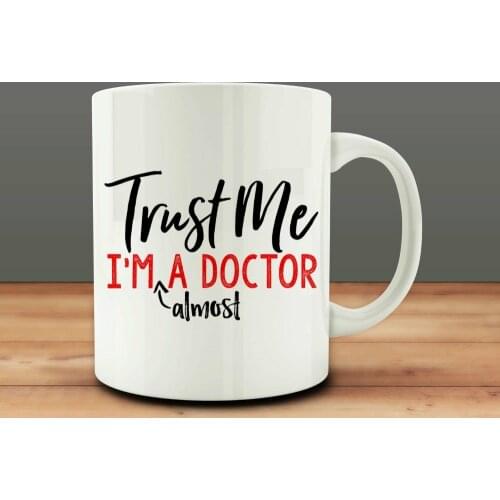Light Magic Doctor Gift Mugs Trust Me I'm Almost A Doctor Mugs Tea Mug Milk Nurse Cup Wine Beer Doctor Cups Friend Gifts Mug