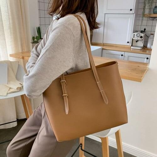 Women bag Solid Womens PU Leather Handbags Luxury Lady Hand Bags Purse Pocket Women messenger bag Big Tote Sac Bols S2138