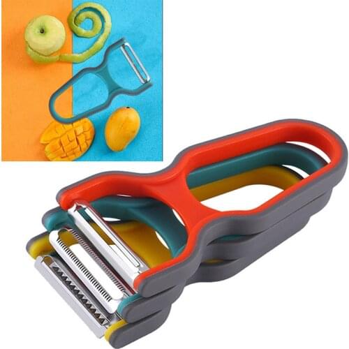 1/3Pcs Vegetable Peeler Set Potato Slicer Cabbage Grater Fruit Peeler Fruit Carrot Cutter Home Kitchen Peeling Tool Random Color