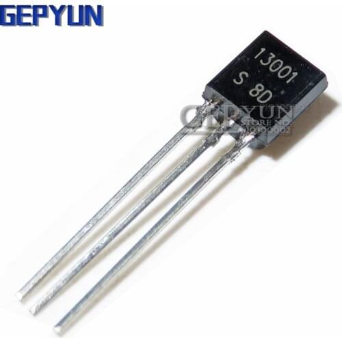 100PCS MJE13001 13001 TO-92 TO92 E13001 triode transistor Gepyun