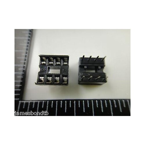 120pcs 8 Pin 2.54mm DIP SIP IC Sockets Adaptor Solder Type