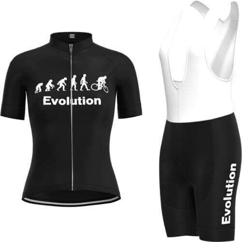 1999 Racing Evolution Retro Woman Black Cycling Jersey Short Sleeve Set Triathlon Mtb Biker Jersey Set Maillot ciclismo mujer